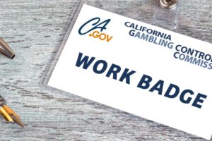 California Gambling Control Commission Work Badge